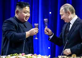North Korean leader Kim Jong-un sent a congratulatory message to President Vladimir Putin on the 12t..