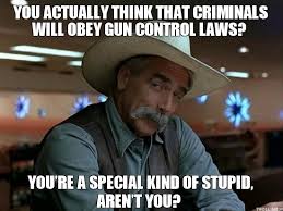 You Actually Think That Criminals Will Obey Gun Control Laws?, You&#39;re a Special Kind of Stupid, Aren&#39;t You? - you-actually-think-that-criminals-will-obey-gun-control-laws-youre-a-special-kind-of-stupid-arent-you