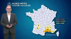 Alerte Météo : Fortes pluies orageuses au sud-est jusqu'à jeudi — La Chaîne Météo
