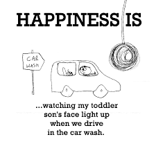 Happiness is, watching my toddler son&#39;s face light up when we ... via Relatably.com