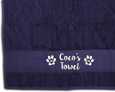 personalized pet towel with a pet's nameの画像