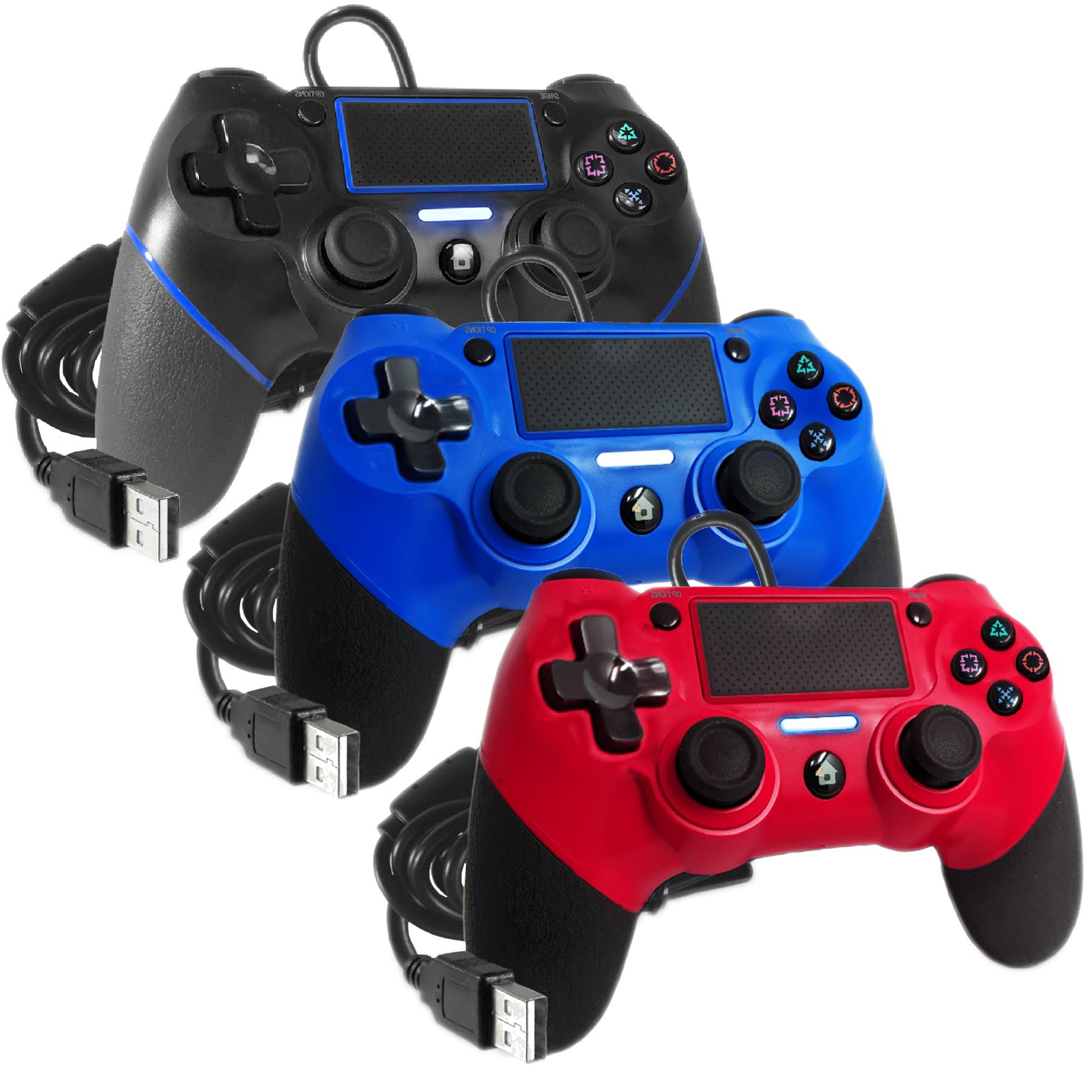Old Skool Double-Shock 4 Wired Controller for PS4