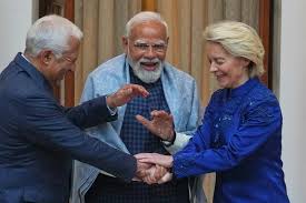 Facing U.S. turmoil, Europe and India announce blockbuster trade deal