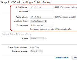 Image of creating a VPC in AWS