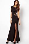 Robe noire longue