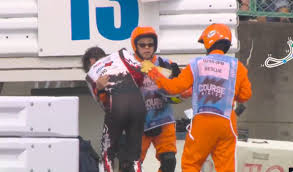 Fears for Brit F1 star Ollie Bearman after Haas driver limps away from horror 140mph crash at Japanese GP