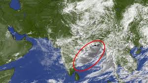Monsoon fury: Satellite captures 1,000-km-long rain cloud band over Bay of Bengal