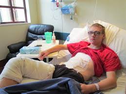 <b>Kaden Johnston</b> recovers from serious burns in Oamaru Hospital. - kaden_johnston_recovers_from_serious_burns_in_oama_51823d2c62