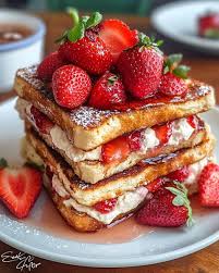 Strawberry Cheesecake Stuffed French Toast Recipe