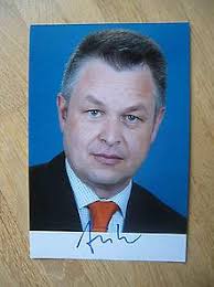 Bild: MdB FDP Michael Georg Link - handsigniertes Autogramm!
