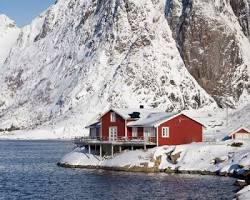 Norway fjord in winterの画像