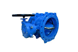 Double eccentric flanged type butterfly valve with gearbox ...