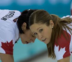 Team Canada&#39;s Jill Officer, left, and Kaitlyn Lawes. (Photo, CCA/Michael Burns) - DSC_6653-copy