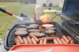 Image result for grilling burgers and hotdogs