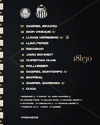 Santos escalado: Gabigol retorna ao time titular no clássico