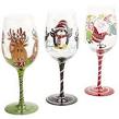 Xmas wine glasses