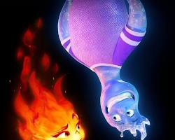 Image of Pixar's Elemental movie poster