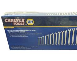 Carlyle Tools by Napa 19PC 12PT Long NonSlip Combination Wrench Metric Set