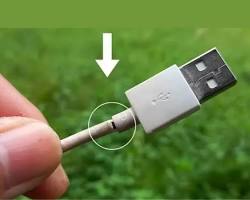 Gambar Kabel charger yang putus