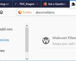 Obraz: AdBlock disable icon Firefox