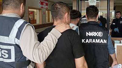 Karaman'da uyuşturucu operasyonunda 5 zanlı tutuklandı