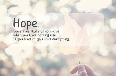 Hope -the anchor of soul