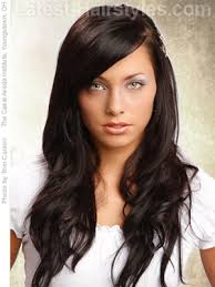 10 Cute &amp; Easy Hairstyles for Long Hair ... - long-hair-swept-bangs