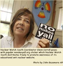 &quot;NO NUKES Y&#39;ALL!&quot; shout heard &#39;round the world. nonukesyall.org receives global exposure via AP newswire - glenn_carroll_APwire