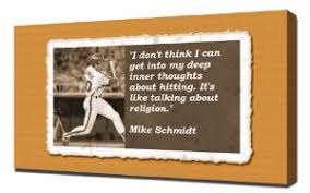 Amazon.com: Mike Schmidt Quotes 3 - Canvas Art Print: Posters &amp; Prints via Relatably.com