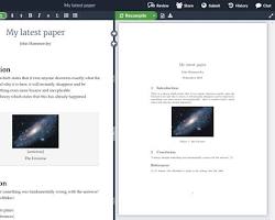 Image of LaTeX software for thesis writing
