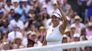 Anisimova in the Wimbledon finals video