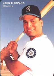 1996 Mother&#39;s Cookies Seattle Mariners #12 John Marzano Front - 8640-12Fr