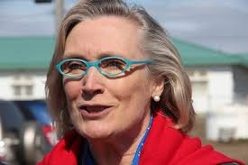 Carolyn Bennett, Member of Parliament for St. Paul&#39;s and Liberal critic for Aboriginal Affairs and Northern Development spoke in Iqaluit June 27 outside of ... - June27_CarolynBennett