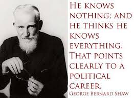 George Bernard Shaw Quote On Politics - Inspirational Picture Quotes via Relatably.com