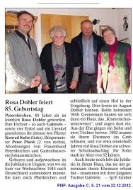 Gemeinde Dietersburg - Rosa Dobler feiert 85. Geburtstag