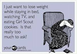 I just want to lose weight while staying in bed, watching tv, and ... via Relatably.com