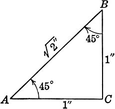 Image result for 45 45 right angled triangles