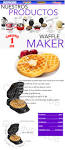 COMBO WAFFLE MAKER MACARONS SET BLANIK -