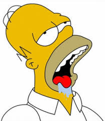 Bilderesultat for homer drooling