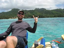 Kevin Befus shows school pride while simultaneously pedaling an experimental ...