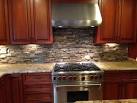 Stone backsplash