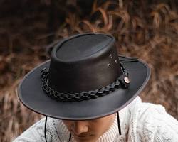 صورة leather hat