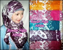 Hasil gambar untuk hijab motif bunga