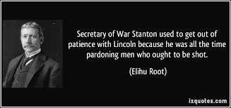 Secretary of War Stanton used to get out of patience with Lincoln ... via Relatably.com