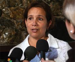 Ana Maria Mari Machado, Presidenta de la Comisión Electoral Nacional de Cuba (CEN) ofrece declaraciones a la prensa sobre la prueba dinámica realizada el 18 ... - ana-maria-mari-machado