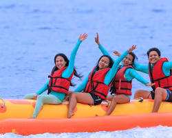 Banana boat in Bali的圖片