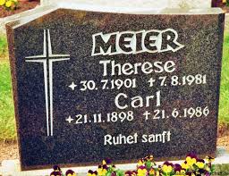 Grab von Carl Meier (21.11.1898-21.06.1986), Friedhof Reepsholt ...