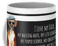 dog mug with a breedspecific illustrationの画像