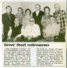 Don Foutz is pictured among recent Greer Steel retirees in a Times-Reporter ...