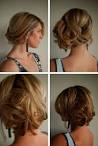 Chignon cheveux courts femme